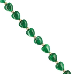 Manfield Groene hartjes bag charms^ Bag Charms