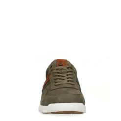 No Stress Groene nubuck sneakers^Heren Sneakers
