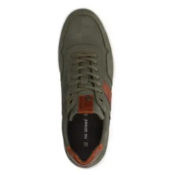 No Stress Groene nubuck sneakers^Heren Sneakers