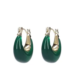 Manfield Groene oorbellen^ Sieraden