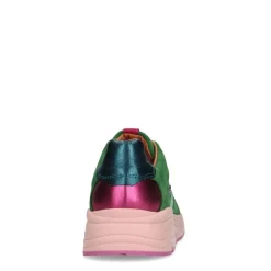 Manfield Groene suède sneakers^DAMES Sneakers