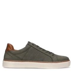 No Stress Khaki nubuck sneakers^Heren Sneakers