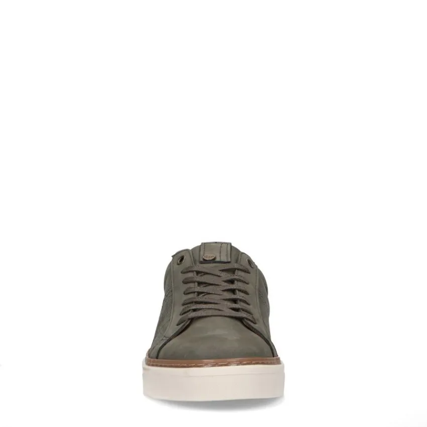No Stress Khaki nubuck sneakers^Heren Sneakers