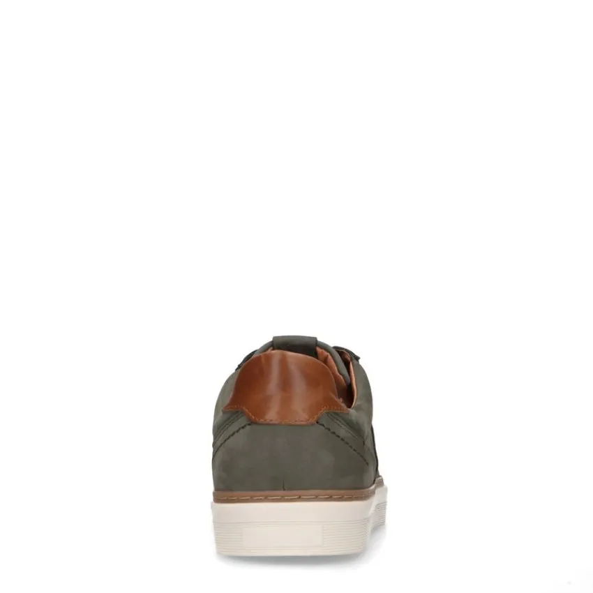 No Stress Khaki nubuck sneakers^Heren Sneakers