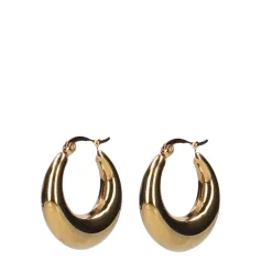 Manfield Kleine ronden goudkleurige oorbellen^ Sieraden