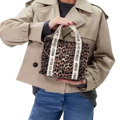 Manfield Leopard mini shopper^ Schoudertassen