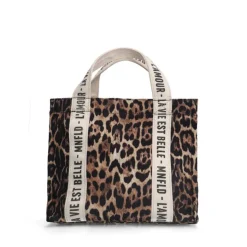Manfield Leopard mini shopper^ Schoudertassen