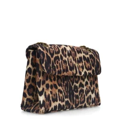 Manfield Leopard schoudertas^ Schoudertassen
