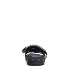 Manfield Leopard slippers met bandje^DAMES Slippers