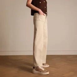 Manfield Leopard sneakers met ponyhair^DAMES Sneakers