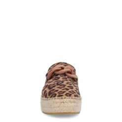 Manfield Leopard suède espadrilles^DAMES Espadrilles