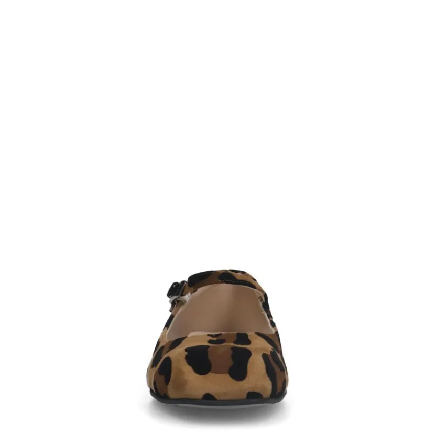 Manfield Leopard suède Mary Jane ballerina's^DAMES Loafers