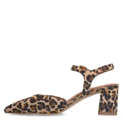 No Stress Leopard suède slingback pumps^DAMES Pumps|Slingbacks
