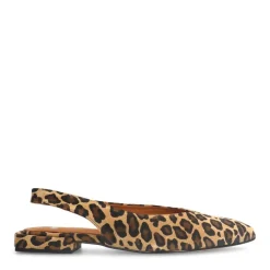 Manfield Leopard suède slingbacks^DAMES Sandalen|Pumps
