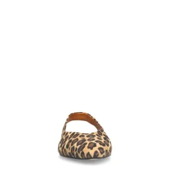 Manfield Leopard suède slingbacks^DAMES Sandalen|Pumps