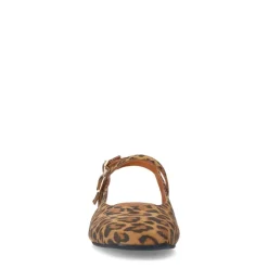 Manfield Leopard suède slingbacks^DAMES Pumps|Slingbacks