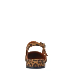 Manfield Leopard suède slingbacks^DAMES Pumps|Slingbacks