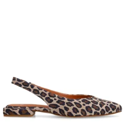 Manfield Leopard suède slingbacks^DAMES Pumps|Slingbacks