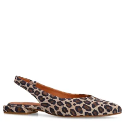 Manfield Leopard suède slingbacks^DAMES Pumps|Slingbacks