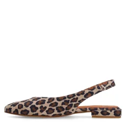 Manfield Leopard suède slingbacks^DAMES Pumps|Slingbacks