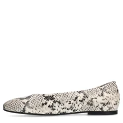 Manfield Leren slangenprint loafers^DAMES Loafers