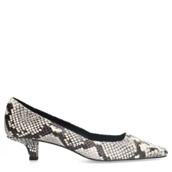 Manfield Leren slangenprint pumps^DAMES Pumps