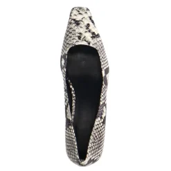 Manfield Leren slangenprint pumps^DAMES Pumps