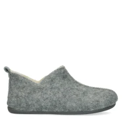 Manfield Licht grijze pantoffels^DAMES Pantoffels