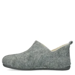 Manfield Licht grijze pantoffels^DAMES Pantoffels