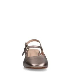 Manfield Metallic leren slingbacks^DAMES Pumps|Slingbacks