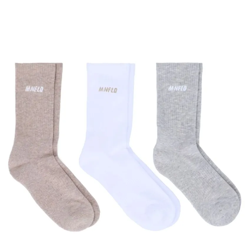 Manfield Multicolor 3-pack sokken^ Sokken