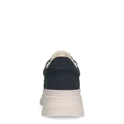 Manfield Navy blauwe nubuck sneakers^DAMES Sneakers