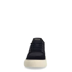 Manfield Navy nubuck sneakers^Heren Sneakers
