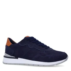 No Stress Navy nubuck sneakers^Heren Sneakers
