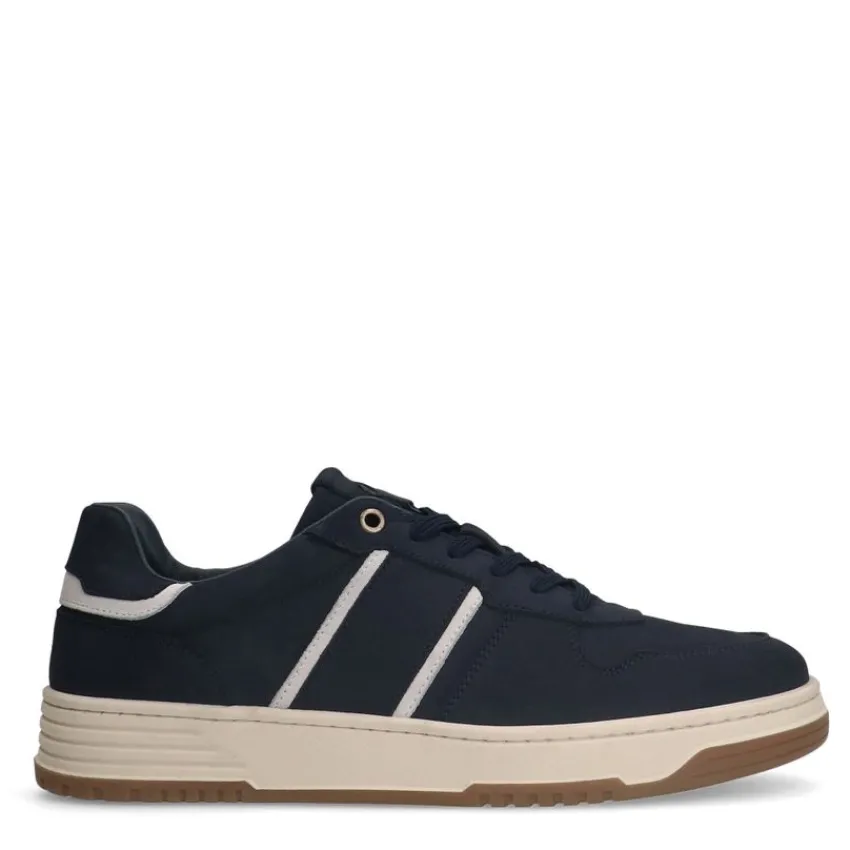 No Stress Navy nubuck sneakers^Heren Sneakers