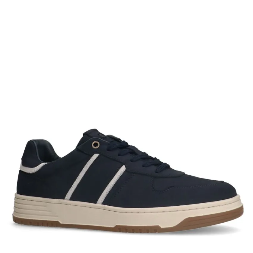 No Stress Navy nubuck sneakers^Heren Sneakers