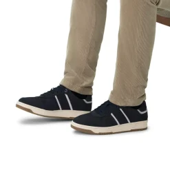 No Stress Navy nubuck sneakers^Heren Sneakers