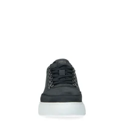 Manfield Navy nubuck sneakers^Heren Sneakers