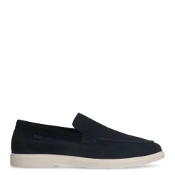 Manfield Navy suède loafers^Heren Loafers