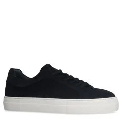 Manfield Navy suède sneakers^Heren Sneakers