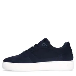Manfield Navy suède sneakers^Heren Sneakers