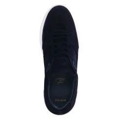 Manfield Navy suède sneakers^Heren Sneakers