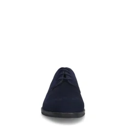 Manfield Navy suède veterschoenen^Heren Veterschoenen