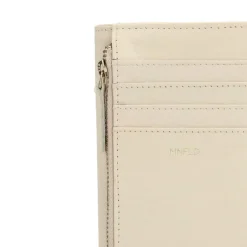 Manfield Off white leren portemonne^ Portemonnees