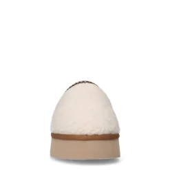 Manfield Off white teddy instappers^DAMES Pantoffels