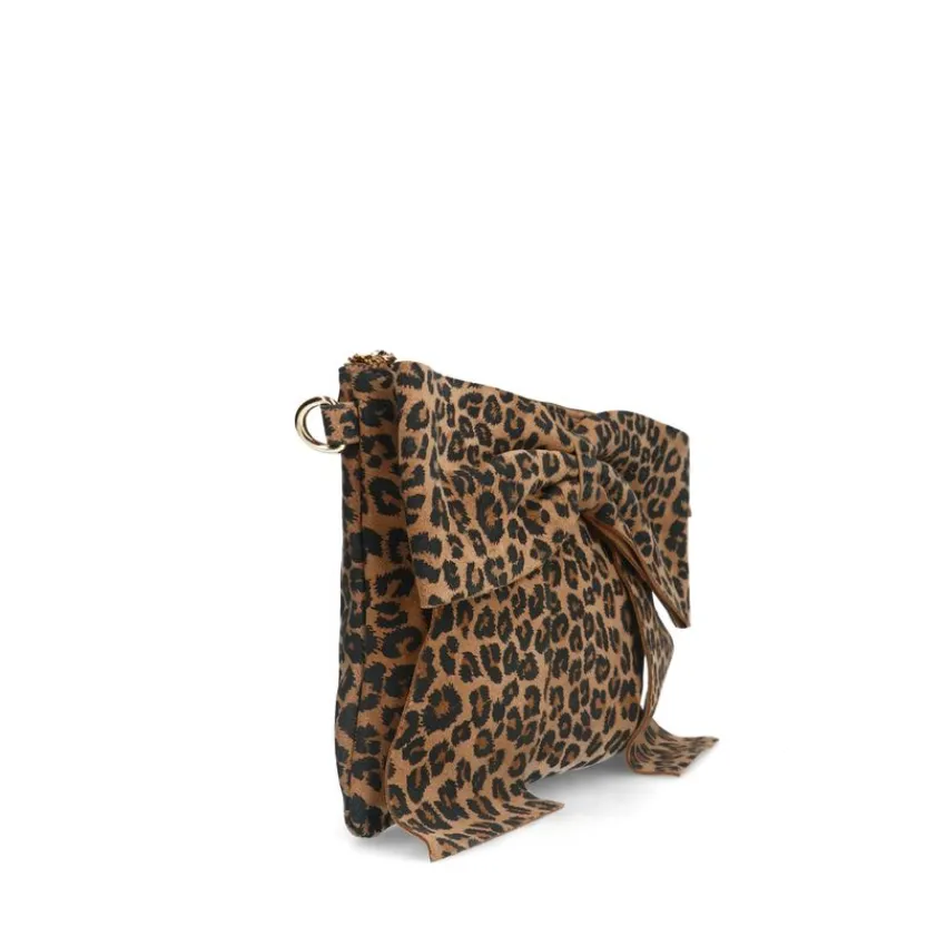 Manfield Panter suède schoudertas^ Schoudertassen