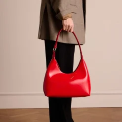 Manfield Rode lak handtas^ Handtassen