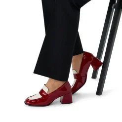 Manfield Rode lakleren pumps^DAMES Pumps