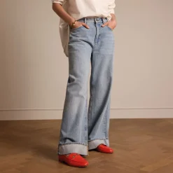 Manfield Rode leren loafers^DAMES Loafers