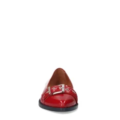 Manfield Rode leren loafers^DAMES Loafers